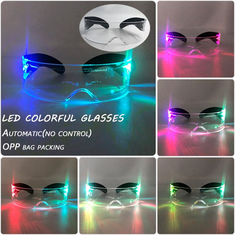 Neon Pulse LED Party Sunglasses