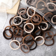 50PCS/Set Basic Hair Bands Simple Solid Colors Elastic Headband Hair Ties