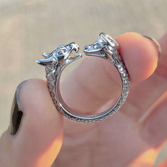 Gothic Geometric Mushroom Ring