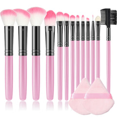 Makeup Brushes Set with Powder Puff