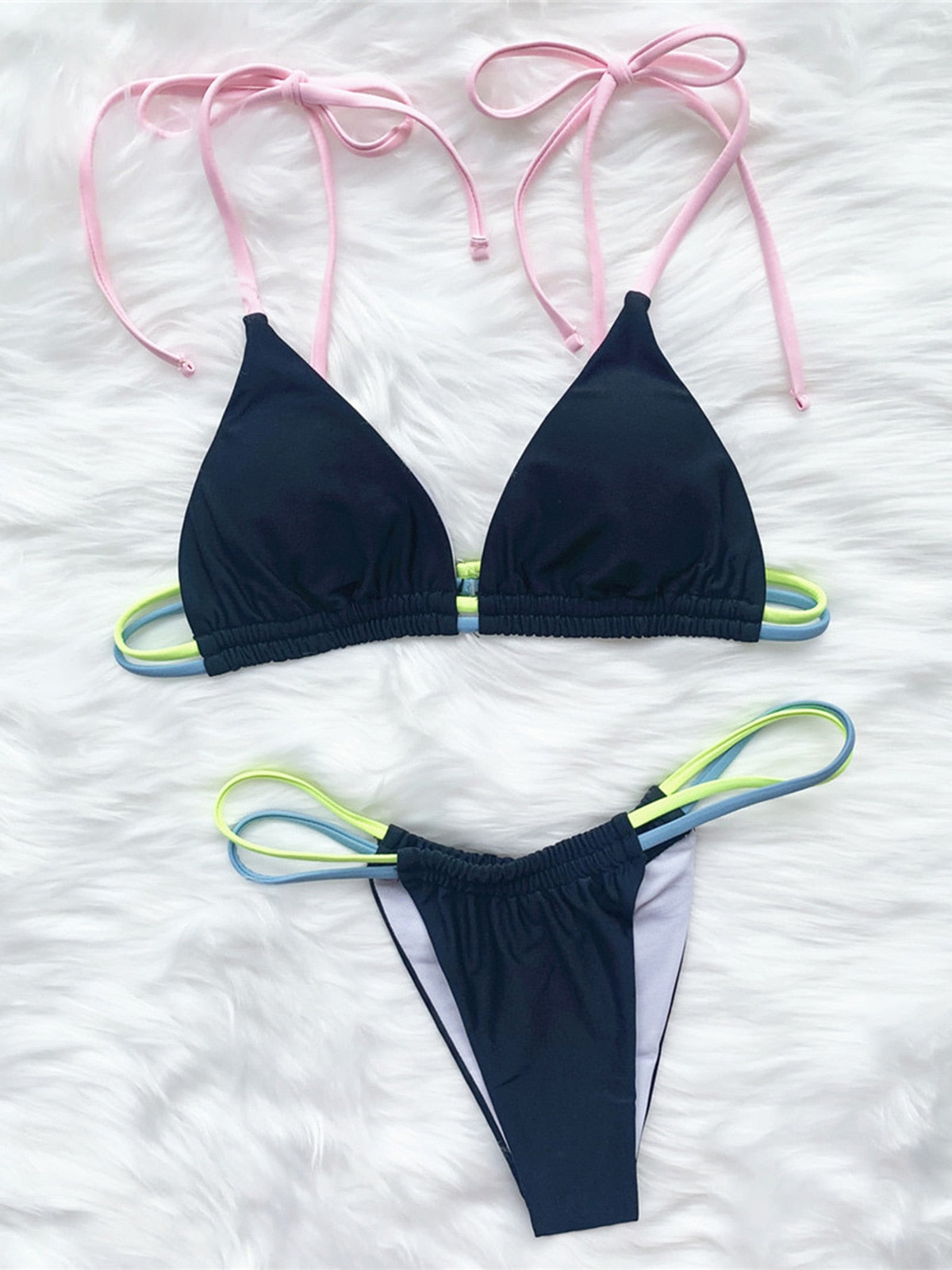 Mini Thong Neon Bikini