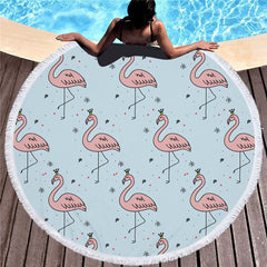 Microfiber Marble Abstract Pattern Beach Towel Round Large Watercolor Yoga Towel With Tassel Beach Mat Blanket Cover