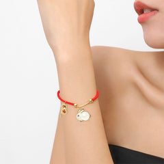 Chinese Style Lovely Rabbit Bracelet For Women Girl Festival High Value Gift Tiger Stone Link Chain Bracelet Jewelry Accessories
