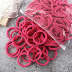 50PCS/Set Basic Hair Bands Simple Solid Colors Elastic Headband Hair Ties