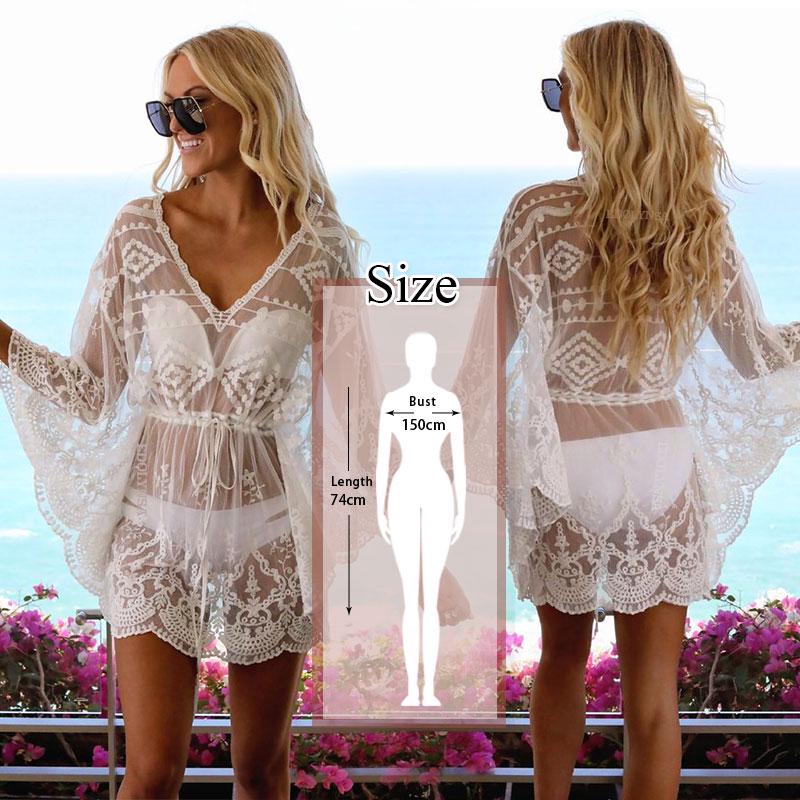 Maris Lace Beach Tunic Cover-Up One-piece