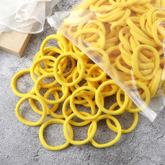 50PCS/Set Basic Hair Bands Simple Solid Colors Elastic Headband Hair Ties