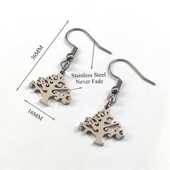 Fashion Tree of Life Silver Color Chain Necklaces for Women Stainless Steel Chain Necklace Jewelry cadenas mujer N42S01