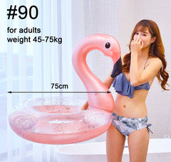 Giant Inflatable Pool Float Circle Mermaid Flamingo Unicorn Swimming Ring