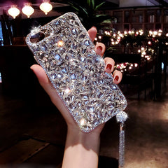 Bling Jewelled Diamond Pendant Phone Case For iPhone
