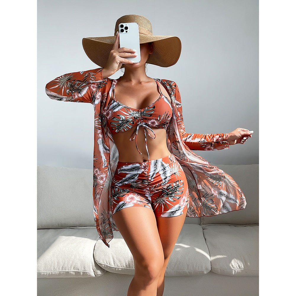 High Waist Bikinis 3 piece