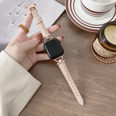 Leather Slim Watchband For Apple Watch