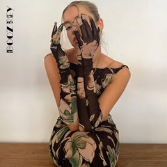 BoozRey Summer Backless Floral Printed Maxi Dress for Women Sleeveless Sexy Club Party Clothing Elegant Female Dresses Outfits
