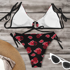 New Anime Konoha Hokage Kakashi Pain Cosplay Costumes Swimsuit Akatsuki Red Cloud Symbol Panties Underwear Suspenders Bikini