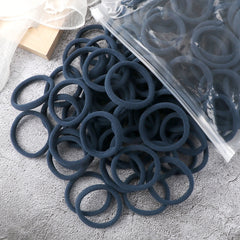 50PCS/Set Basic Hair Bands Simple Solid Colors Elastic Headband Hair Ties