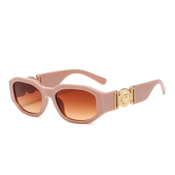Remi Slim Rectangle Retro Sunglasses