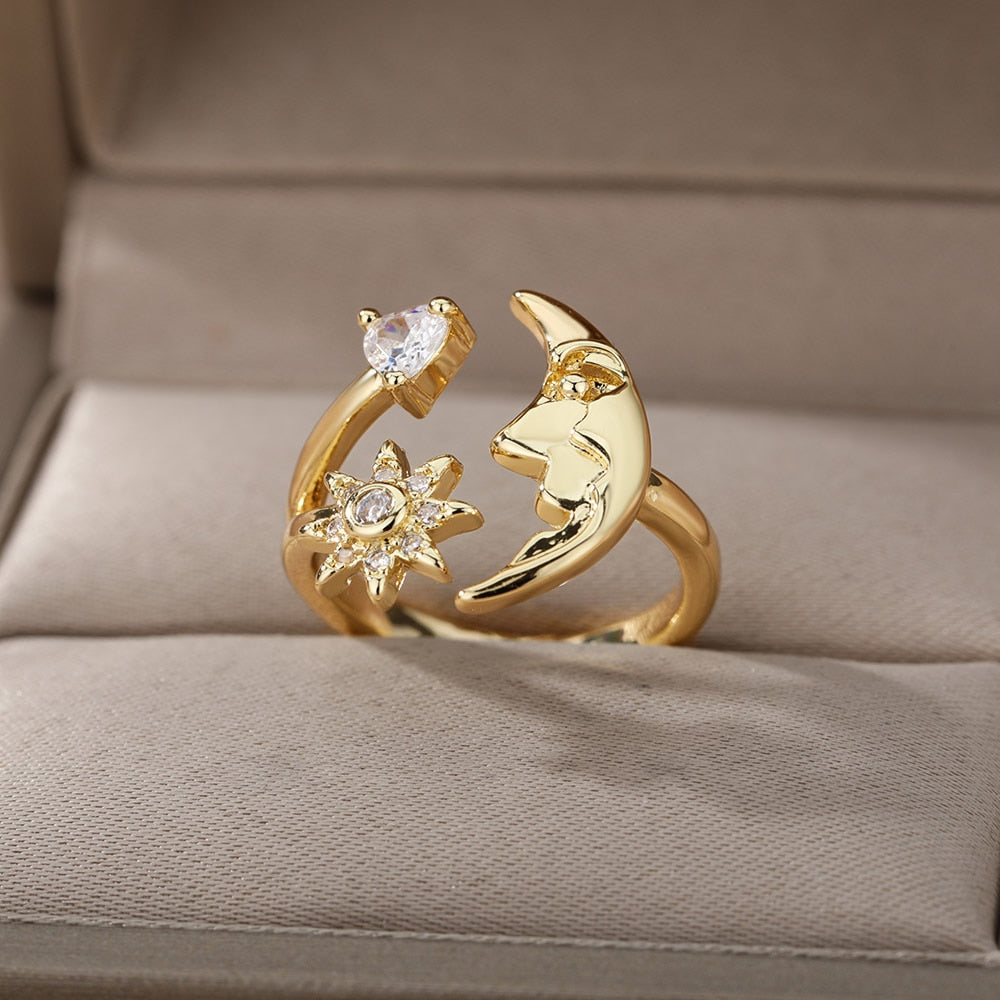 Safiya Lucky Evil Eye Stainless Steel Ring Collection