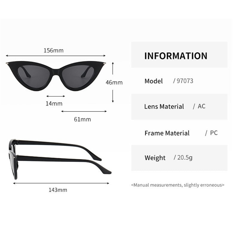 Vintage Cat Eye Sunglasses for Women