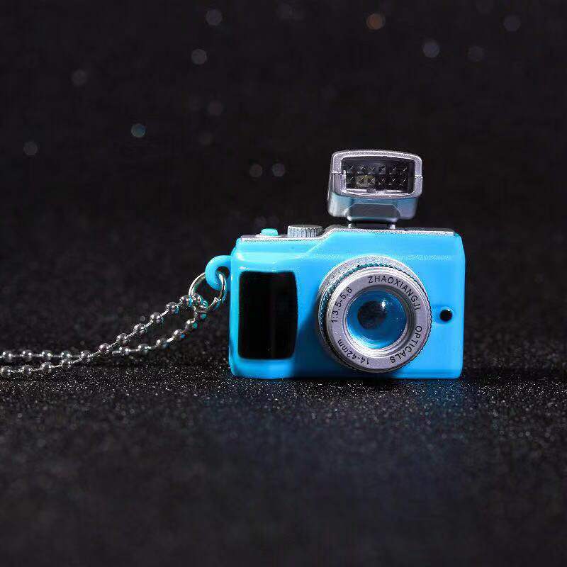 Vintage Camera Pendant Necklace For Men Women Punk Luminous Small Camera Long Chain Necklaces Couple Jewelry Friendship Gifts