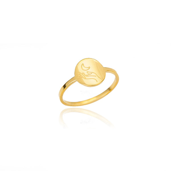 Selene Sun & Moon Stainless Steel Ring Collection