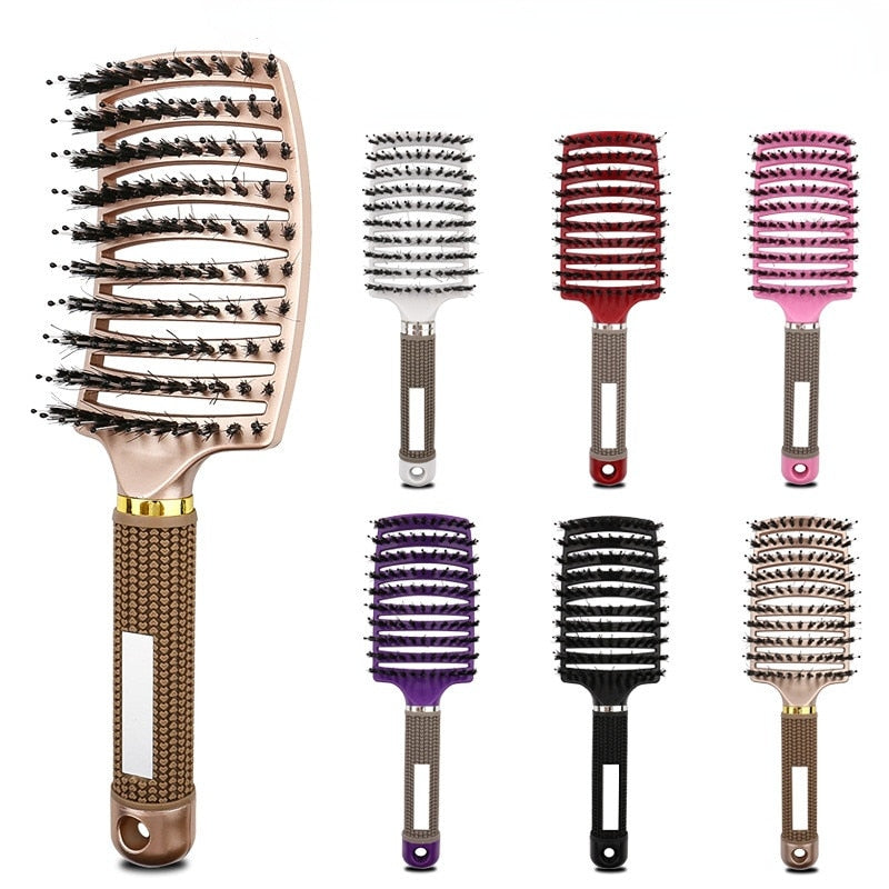 Hair Brush Scalp Massage Comb Hairbrush Wet Curly Detangle Hair Brush