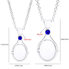 H2o Openable Metal Shell Pendant Necklace Silver Color with Crystal Mermaid Tv Movies Jewelry  for Women Girls Cute Necklaces