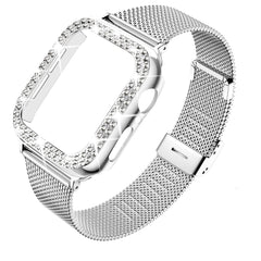 Diamond Case+Metal Strap For iWatch Band