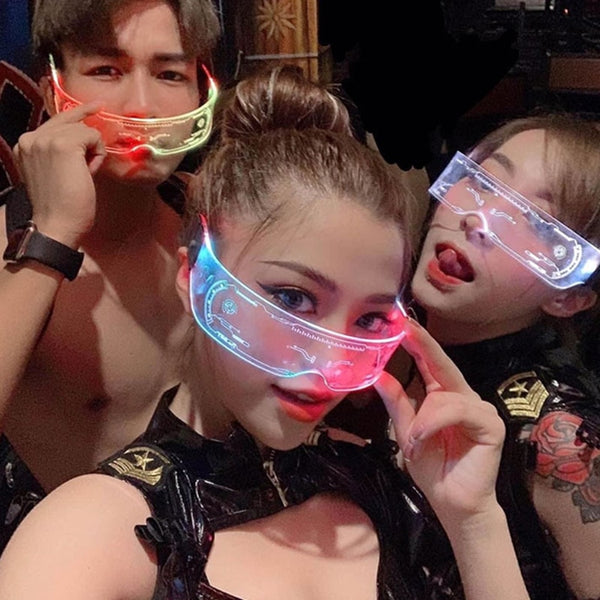 Neon Pulse LED Party Sunglasses