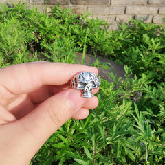 Gothic Geometric Mushroom Ring