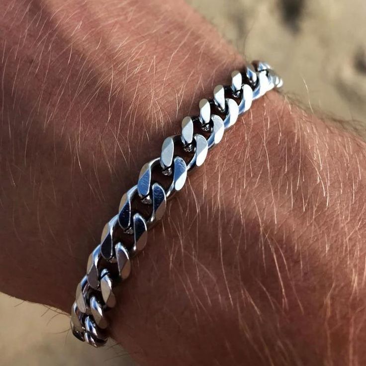 Rocco Chunky Stainless Steel Cuban Bracelet Collection