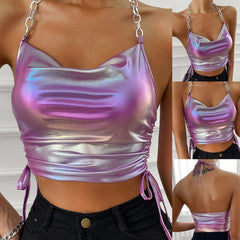 Lucy's Shimmering Stardust Crop Top