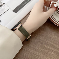 Leather Slim Watchband For Apple Watch