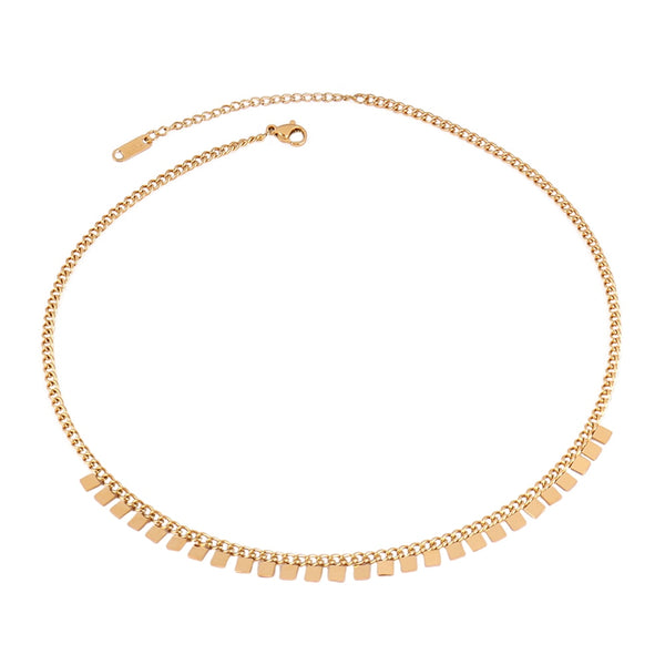 Solene Geometric Pendant Choker Collection