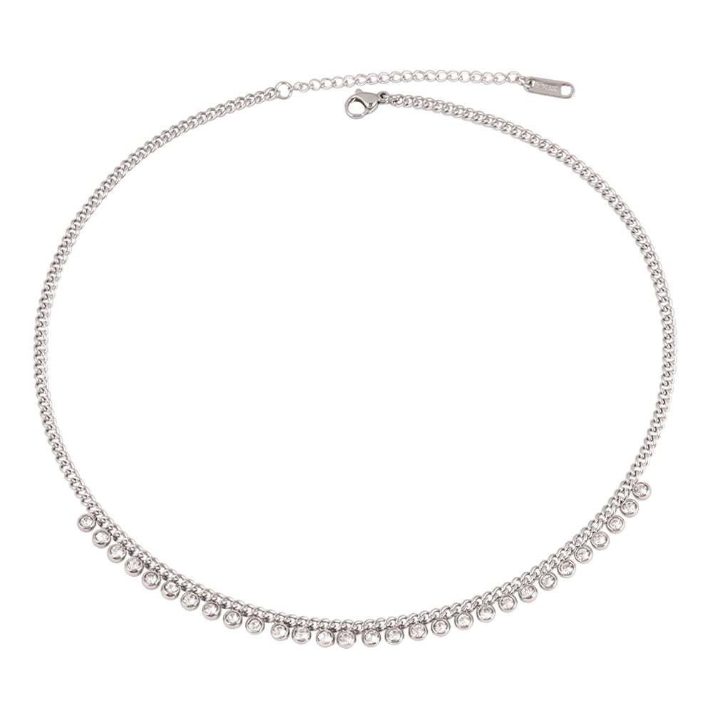 Solene Geometric Pendant Choker Collection
