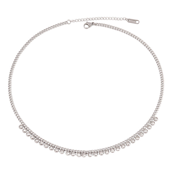 Solene Geometric Pendant Choker Collection
