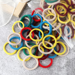 50PCS/Set Basic Hair Bands Simple Solid Colors Elastic Headband Hair Ties