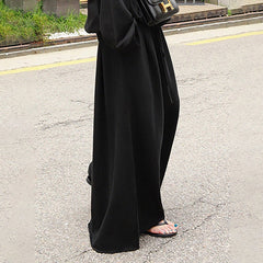 Yeezzi Solid Fashion Loose Cotton Trousers Wide Leg Pants Casual Work Long Pants Palazzo Female Turnip for Women 2022 New