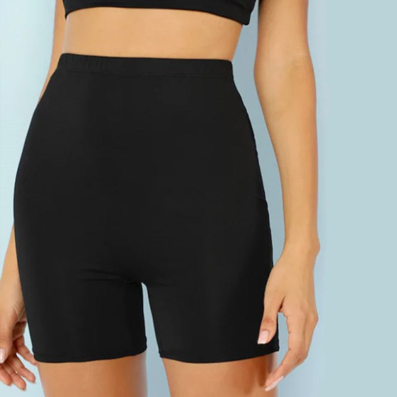 Veda High-Waist Biker Shorts Apparel One-piece