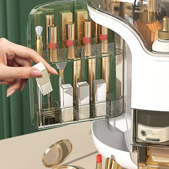 Cosmetics Storage Box Dust-proof Makeup Organizer Bathroom Jewelry Organizer