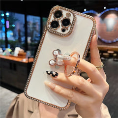 Bling 3D Crystal Holder stander Phone Case For iphone