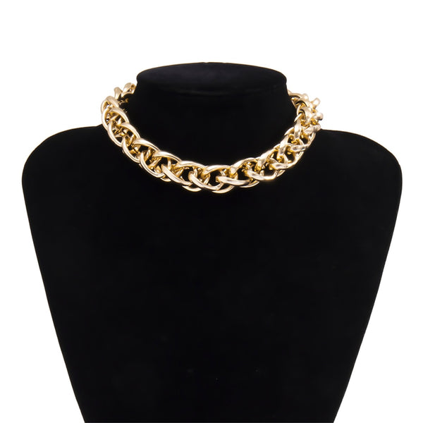 Roxana Multi-Layer Chunky Chain Choker Collection