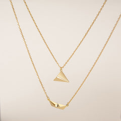 Delicate Paper Airplane Boat Necklaces for Women Girls Gold Color Origami Boat Ocean Inspiration Gift for Sea Love Trave Jewelry