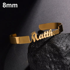 20 Styles Fashion Customized Name Bracelets Letter Stainless Steel Personalized Bangles For Women Men Baby Wedding  Jewelry Gift
