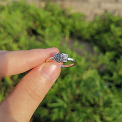 Gothic Geometric Mushroom Ring