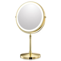 Gold Makeup Mirror With Light USB Charging