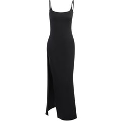 High Split Sleeveless Backless Maxi Dress