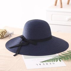 Foldable Wide Brim Floppy Straw Sun Hat