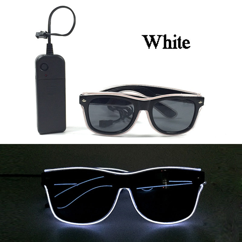 Neon Pulse LED Party Sunglasses