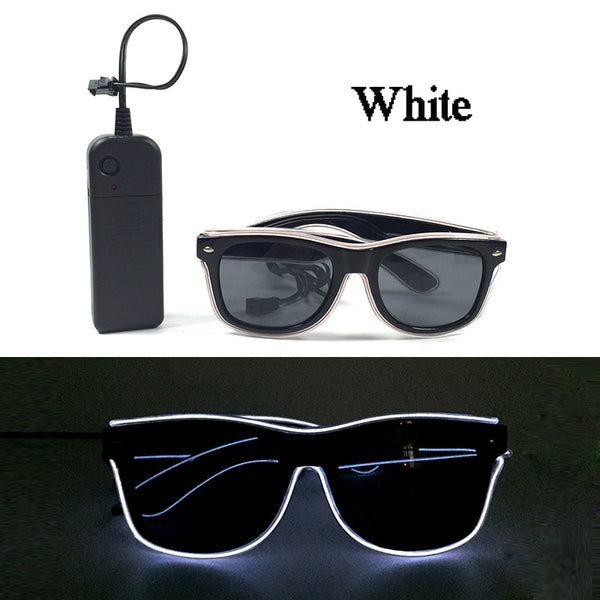 Neon Pulse LED Party Sunglasses