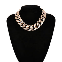Thick CCB Material Exaggerated Big Choker Necklace Collar for Women Hiphop Chunky Chain Necklaces on the Neck 2022 Egirl Jewelry