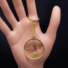 Fashion Tree of Life Silver Color Chain Necklaces for Women Stainless Steel Chain Necklace Jewelry cadenas mujer N42S01